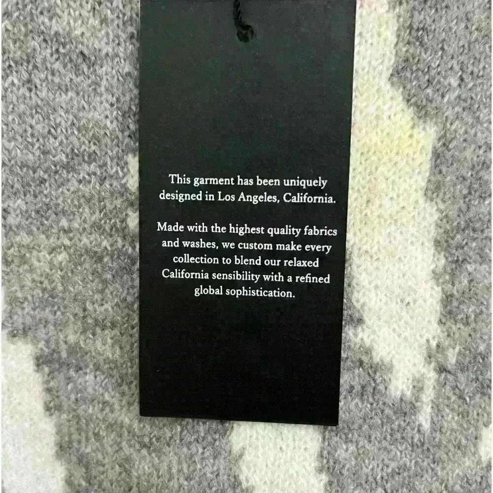 Rails new Virgo Gray Tie Dye Crewneck Wool Blend Sweater Size Large NWT - Picture 6 of 9